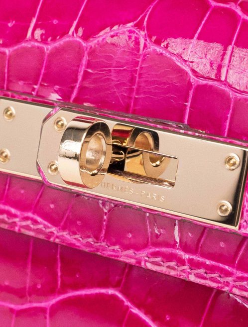 Hermès Kelly Cut Clutch Niloticus Crocodile Rose Scheherazade