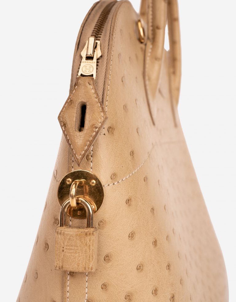 Hermès Bolide 27 Ostrich Beige
