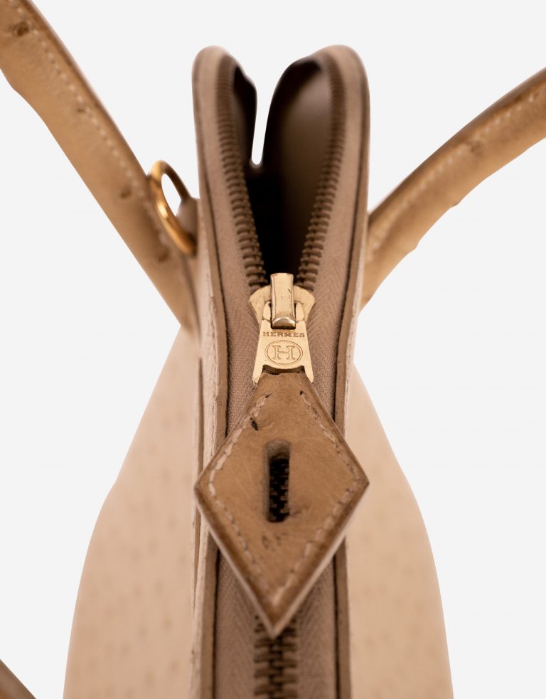 Hermès Bolide 27 Ostrich Beige