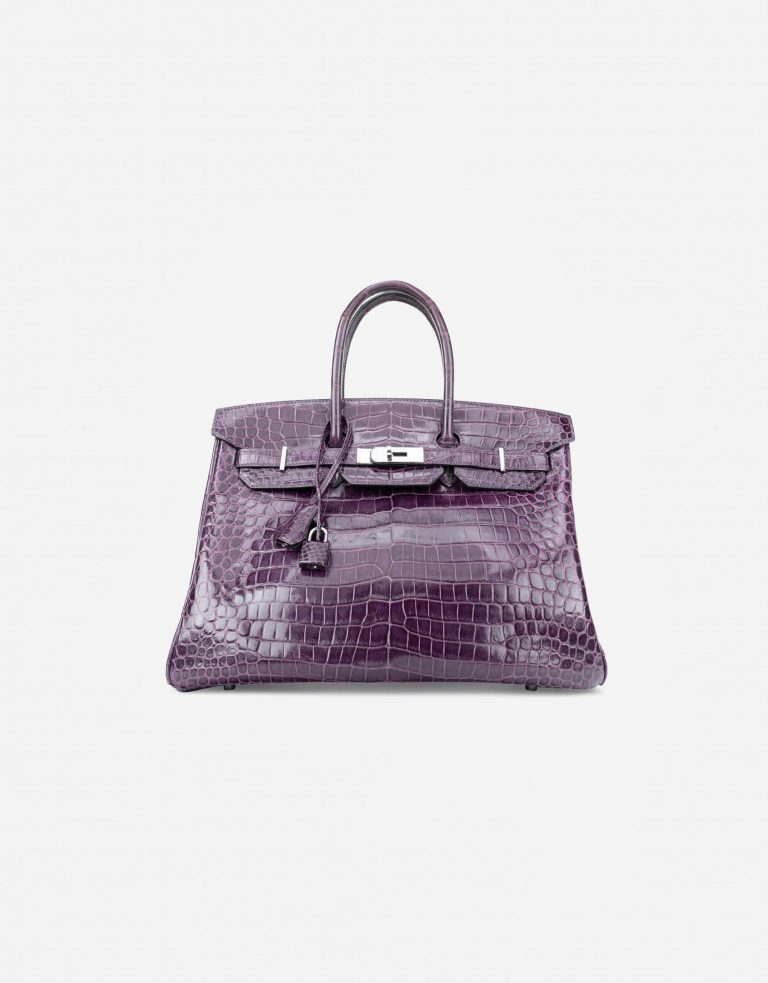 Hermès Birkin 35 Porosus Crocodile Amethyst