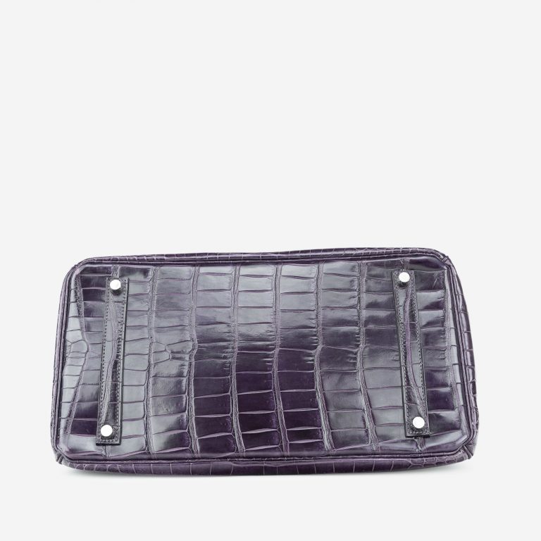 Hermès Birkin 35 Porosus Crocodile Amethyst