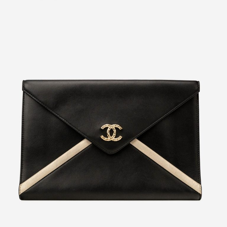 Chanel Clutch Lamb Black