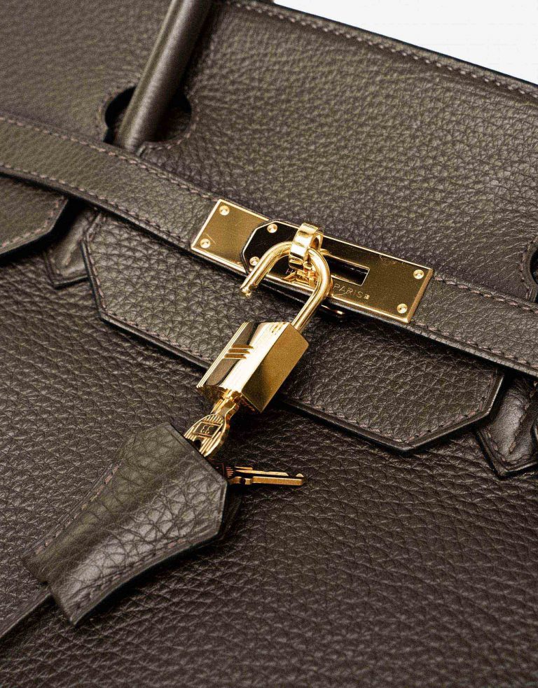 Hermès Birkin 40 Taurillon Clemence Vert Bronze