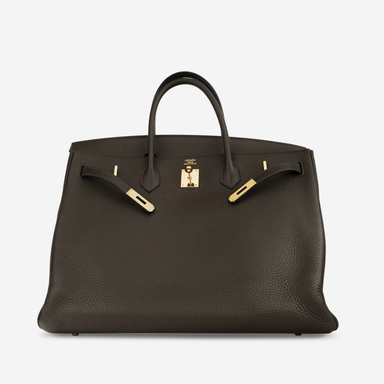 Hermès Birkin 40 Taurillon Clemence Vert Bronze
