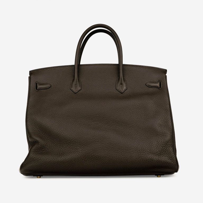 Hermès Birkin 40 Taurillon Clemence Vert Bronze