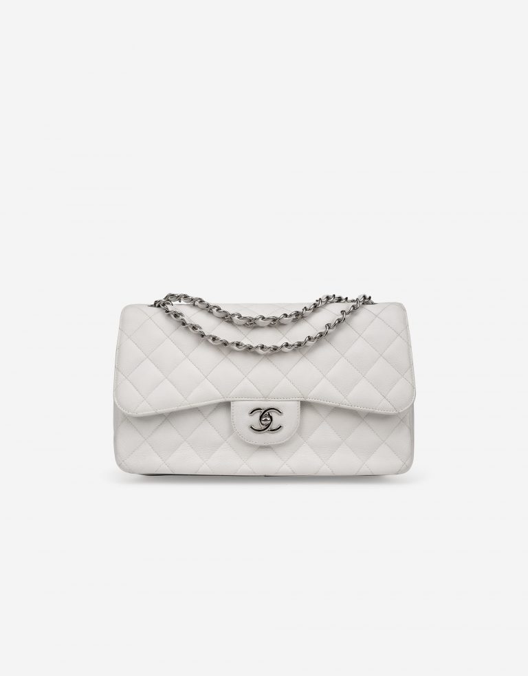 Chanel Timeless Jumbo Caviar White