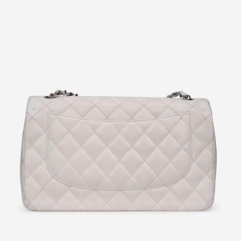 Chanel Timeless Jumbo Caviar White