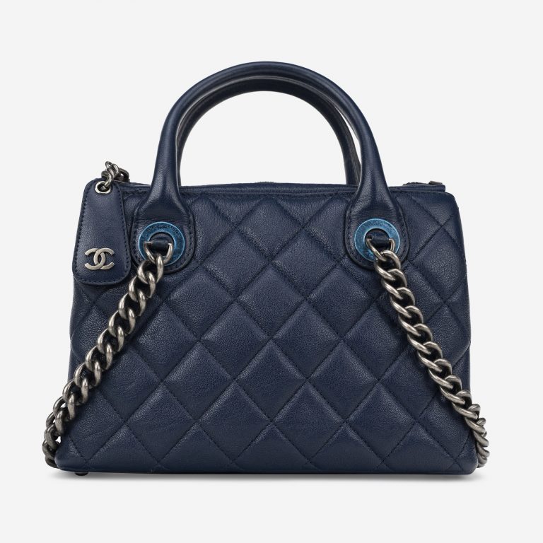 Chanel Shopper Small Chevre Blue