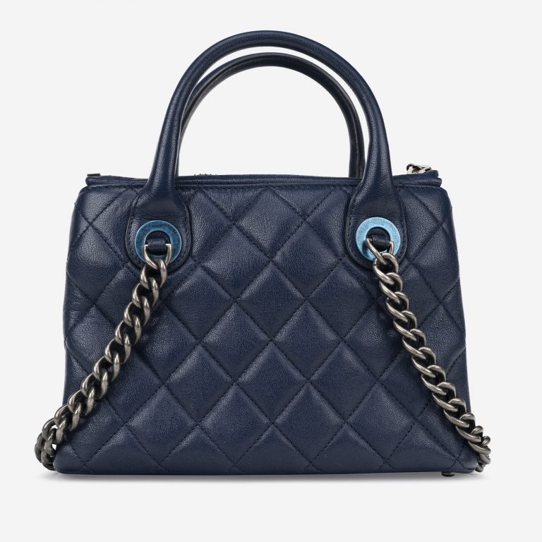 Chanel Shopper Small Chevre Blue