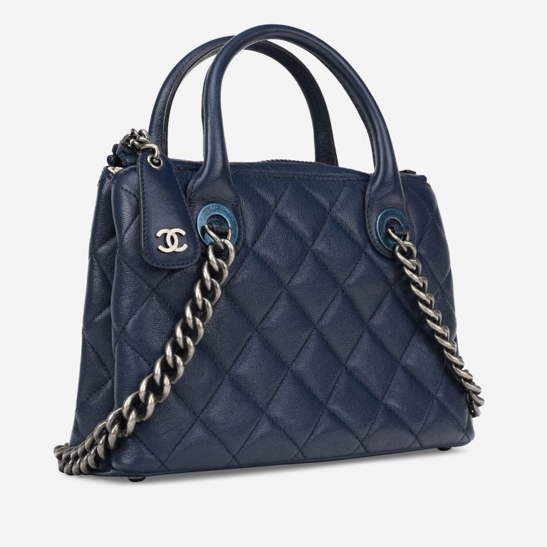 Chanel Shopper Small Chevre Blue