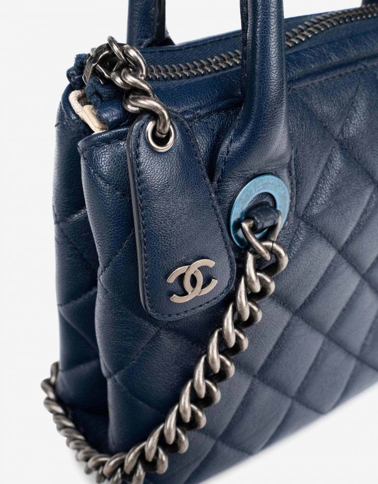 Chanel Shopper Small Chevre Blue
