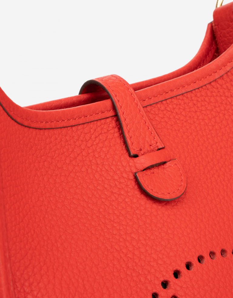 Pre-owned Hermès bag Evelyne 16 Taurillon Clemence Rouge De Coeur Red | Sell your designer bag on Saclab.com