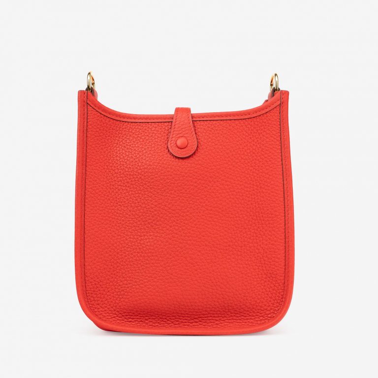 Pre-owned Hermès bag Evelyne 16 Taurillon Clemence Rouge De Coeur Red | Sell your designer bag on Saclab.com