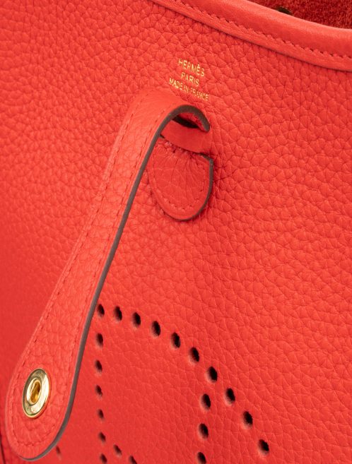 Pre-owned Hermès bag Evelyne 16 Taurillon Clemence Rouge De Coeur Red | Sell your designer bag on Saclab.com