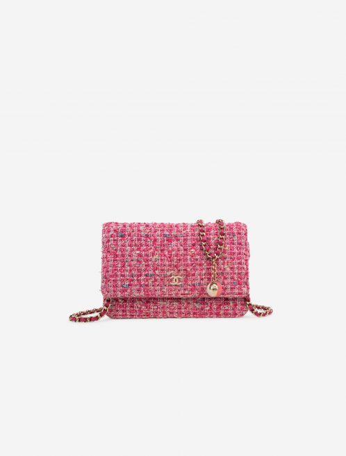Pre-owned Chanel bag Timeless WOC Tweed Pink Multicolour, Pink | Sell your designer bag on Saclab.com