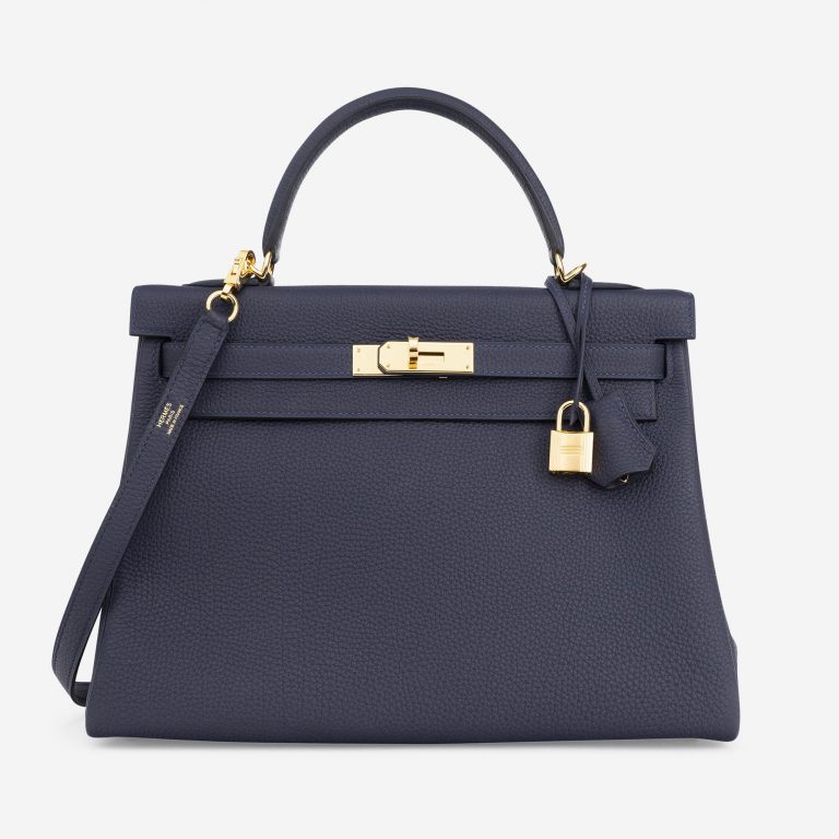 Hermès Kelly 32 Togo Blue Nuit