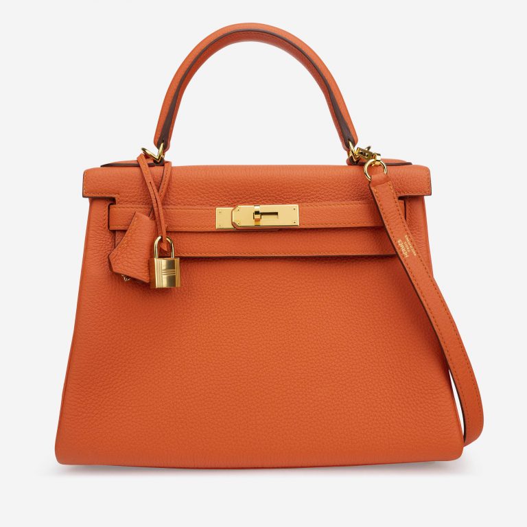 Hermès Kelly 28 Togo Feu