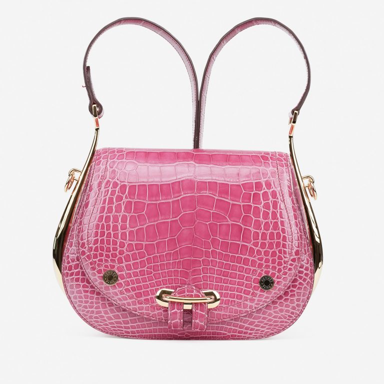 Hermès Passe-Guide Alligator Rose Tyrien
