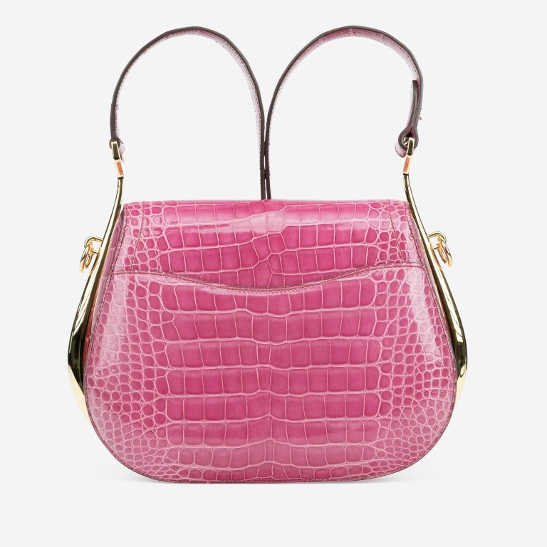 Hermès Passe-Guide Alligator Rose Tyrien