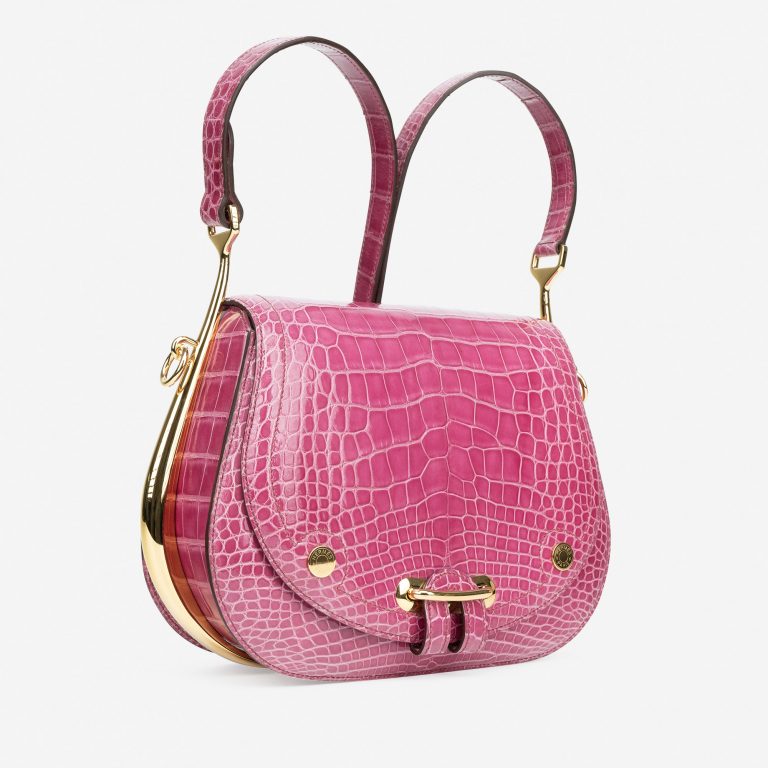 Hermès Passe-Guide Alligator Rose Tyrien