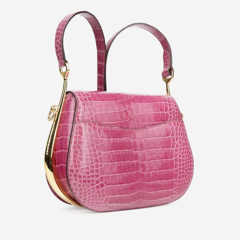 Hermès Passe-Guide Alligator Rose Tyrien