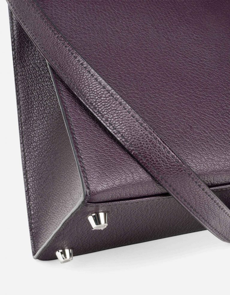 Hermès Kelly 28 HSS Brushed PHW Chevre Raisin / Black