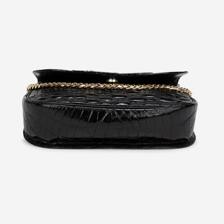 Pre-owned Dior bag Shoulder Bag Small Crocodile Black Black | Sell your designer bag on Saclab.com
