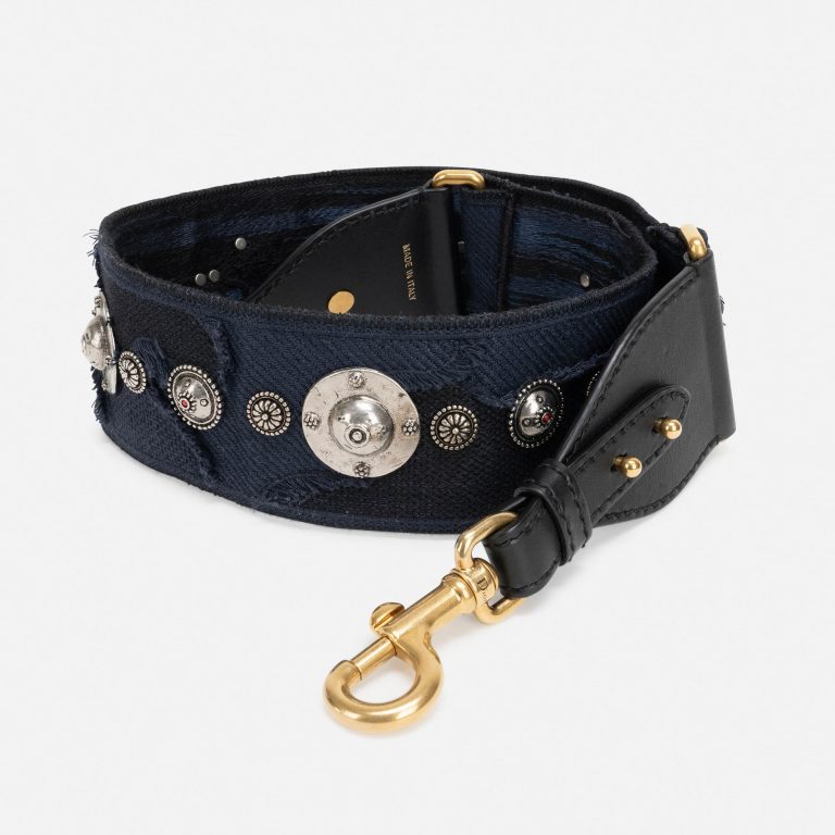Dior Shoulder Strap Camouflage Embroidery Blue