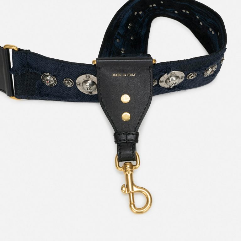 Dior Shoulder Strap Camouflage Embroidery Blue