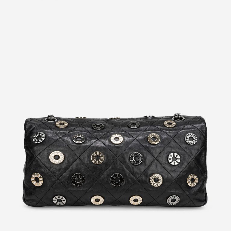 Pre-owned Chanel bag Timeless Medium Swarovski / Chevre Black Black | Sell your designer bag on Saclab.com