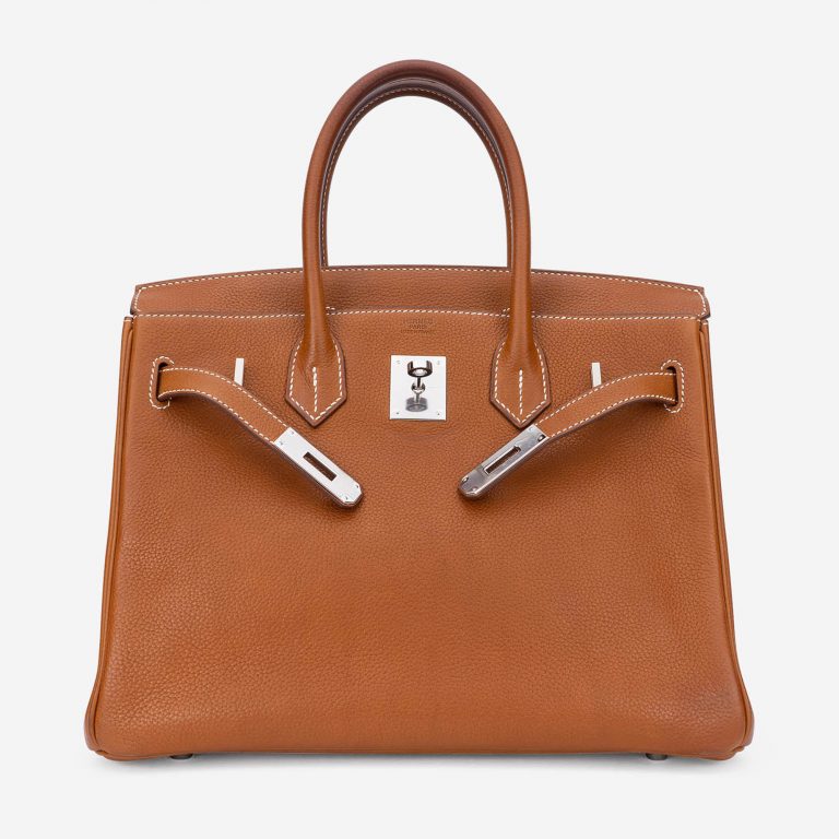Pre-owned Hermès bag Birkin 30 Barenia Fauve Brown | Sell your designer bag on Saclab.com