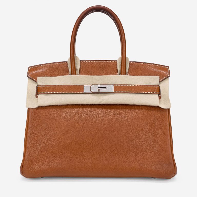 Pre-owned Hermès bag Birkin 30 Barenia Fauve Brown | Sell your designer bag on Saclab.com