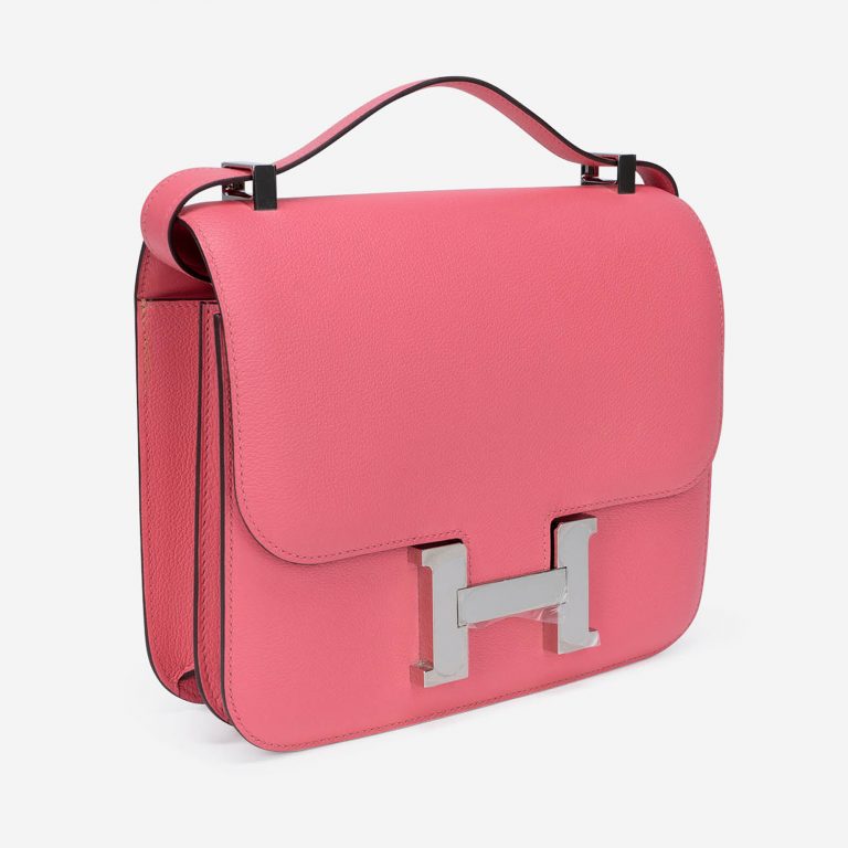 Pre-owned Hermès bag Constance 24 Evercolor Rose Azalee Pink | Sell your designer bag on Saclab.com