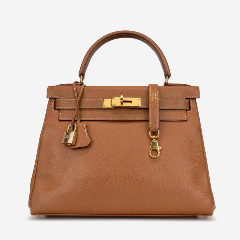Hermès Kelly 28 Courchevel Gold