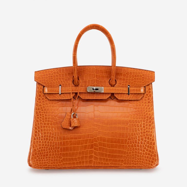 Hermès Birkin 35 Porosus Crocodile Pain d'epice