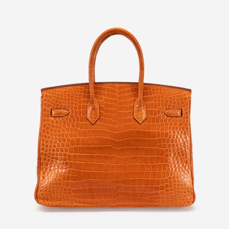 Hermès Birkin 35 Porosus Crocodile Pain d'epice