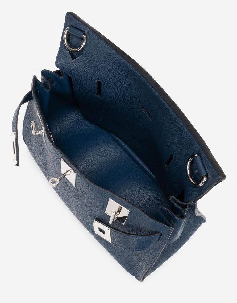 Pre-owned Hermès bag Jypsiere 34 Togo Blue Blue | Sell your designer bag on Saclab.com