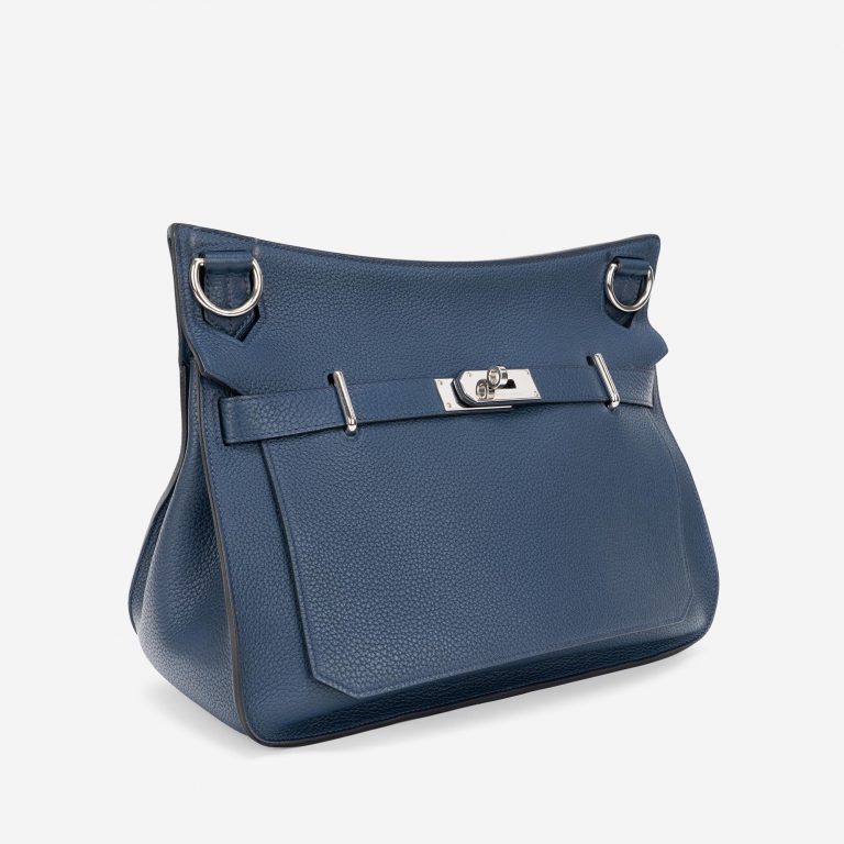 Pre-owned Hermès bag Jypsiere 34 Togo Blue Blue | Sell your designer bag on Saclab.com