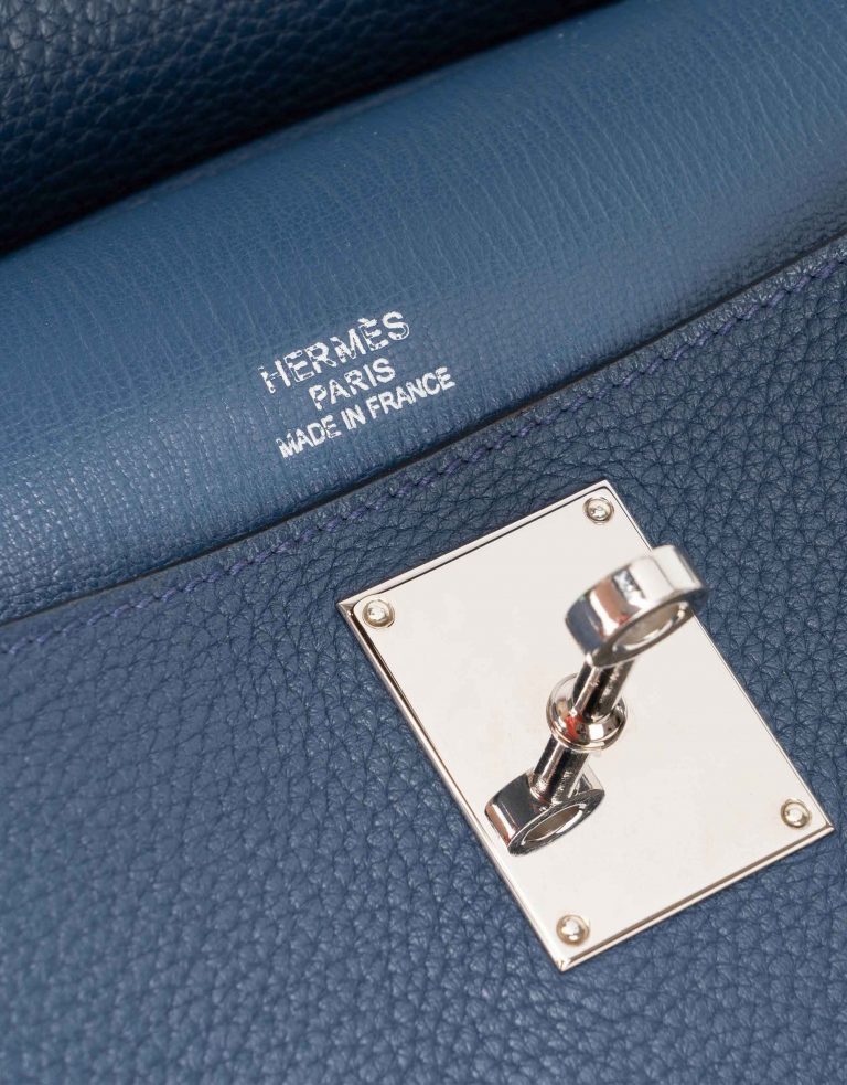 Pre-owned Hermès bag Jypsiere 34 Togo Blue Blue | Sell your designer bag on Saclab.com