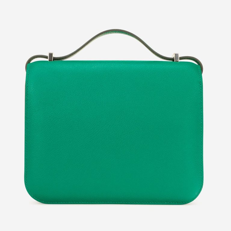 Pre-owned Hermès bag Constance 18 Evercolor Vert Vertigo Green | Sell your designer bag on Saclab.com
