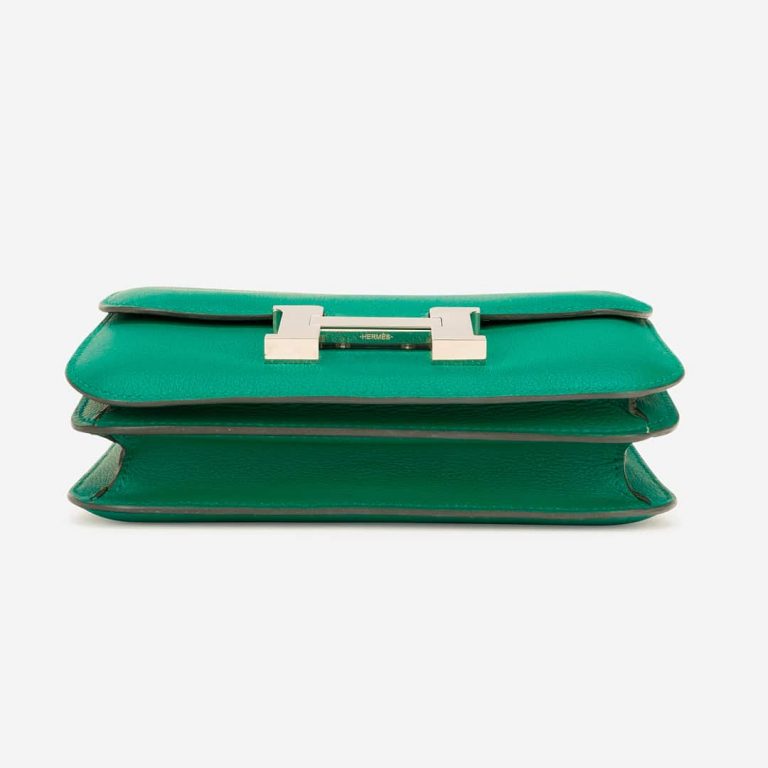 Pre-owned Hermès bag Constance 18 Evercolor Vert Vertigo Green | Sell your designer bag on Saclab.com