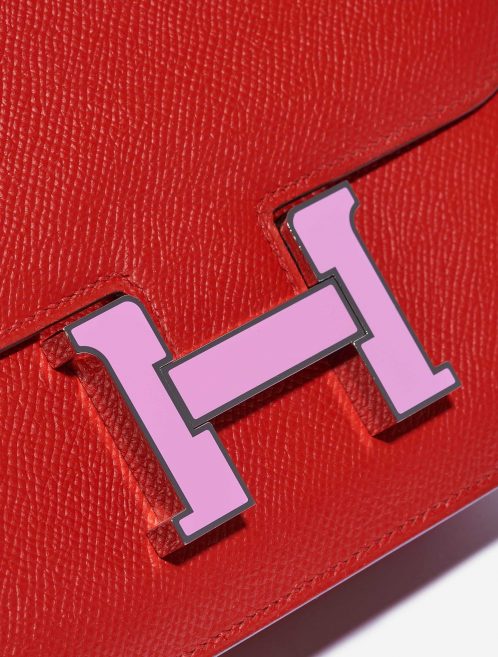 Hermès Constance 18 Epsom / Emaille Rouge de Coeur / Mauve Silvestre