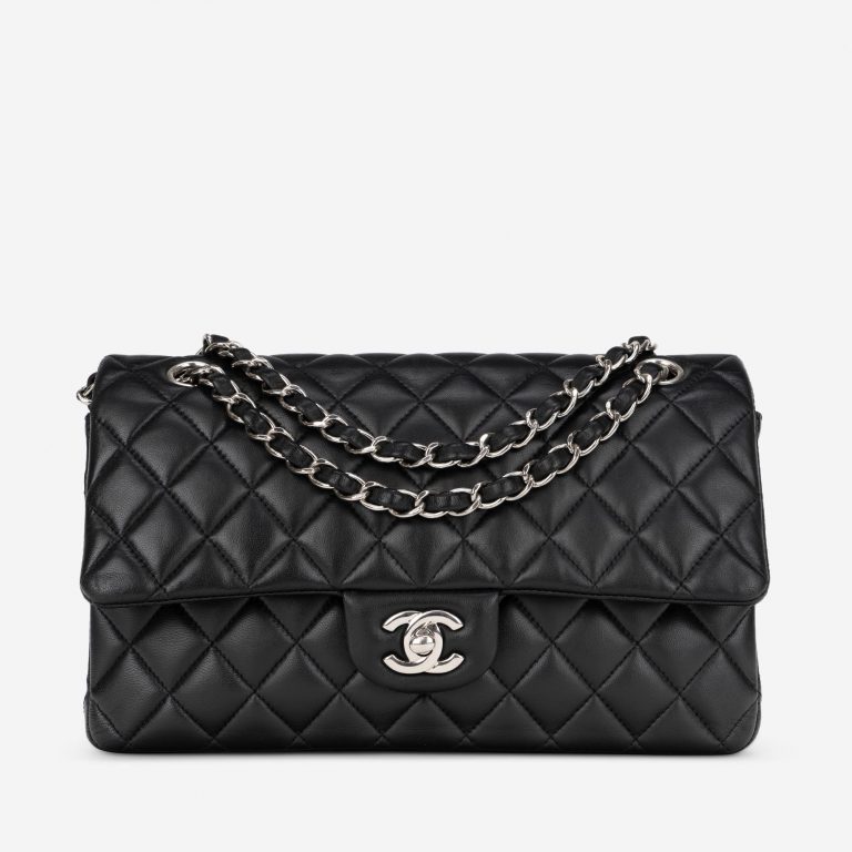 Pre-owned Chanel bag Timeless Medium Lamb Black Black | Sell your designer bag on Saclab.com