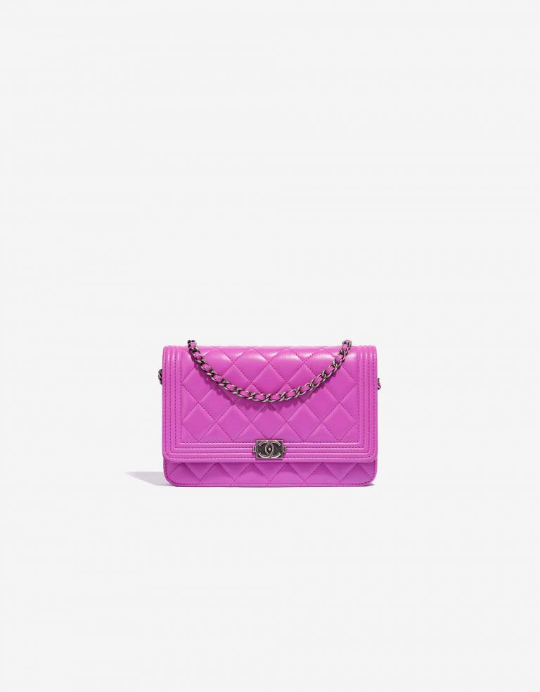 Chanel pre-loved Wallet on Chain lambskin pink SACLÀB