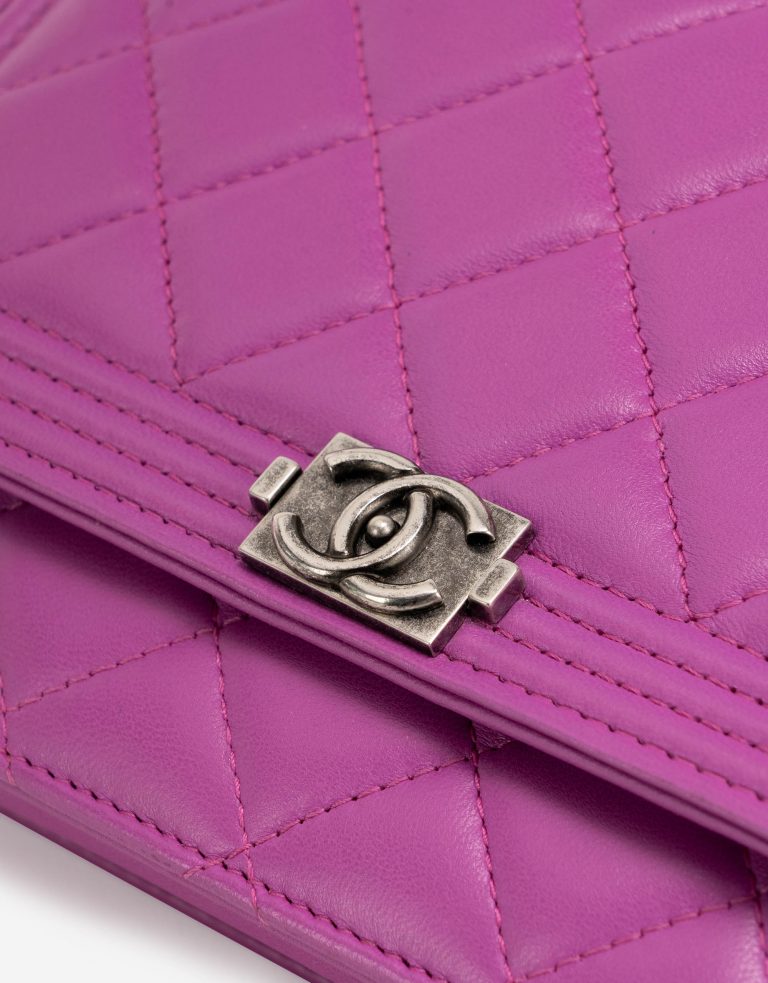 Chanel Boy Wallet On Chain Lambskin Pink Hardware