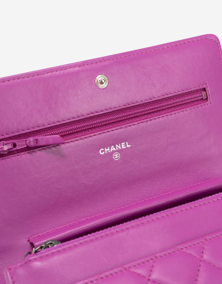 Chanel Boy Wallet On Chain Lambskin Pink Inside Flap