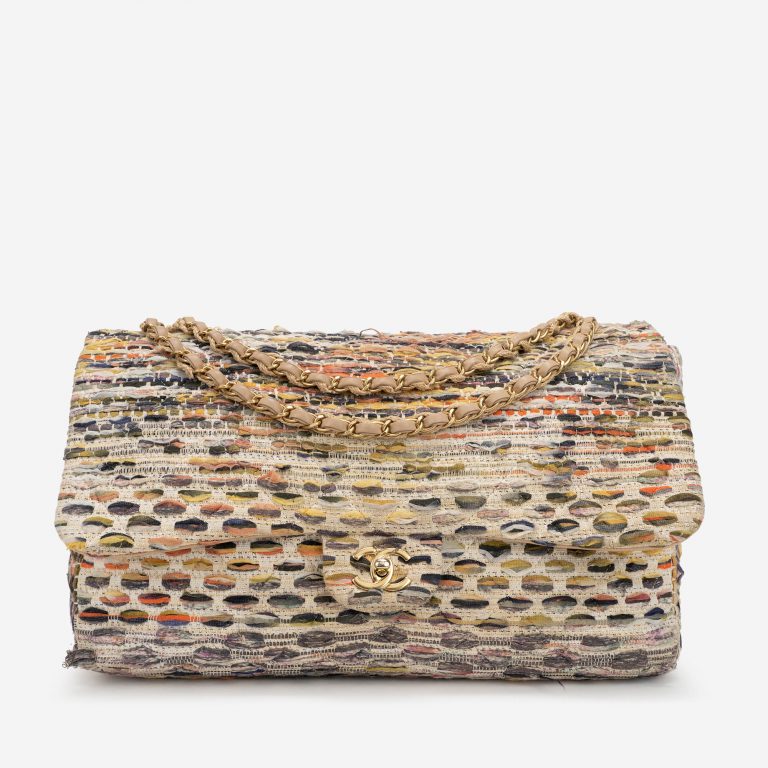 Chanel Timeless Maxi Tweed Multicolour Front