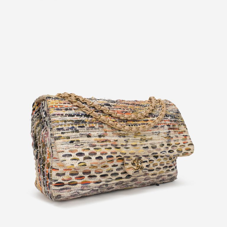 Chanel Timeless Maxi Tweed Multicolour Side