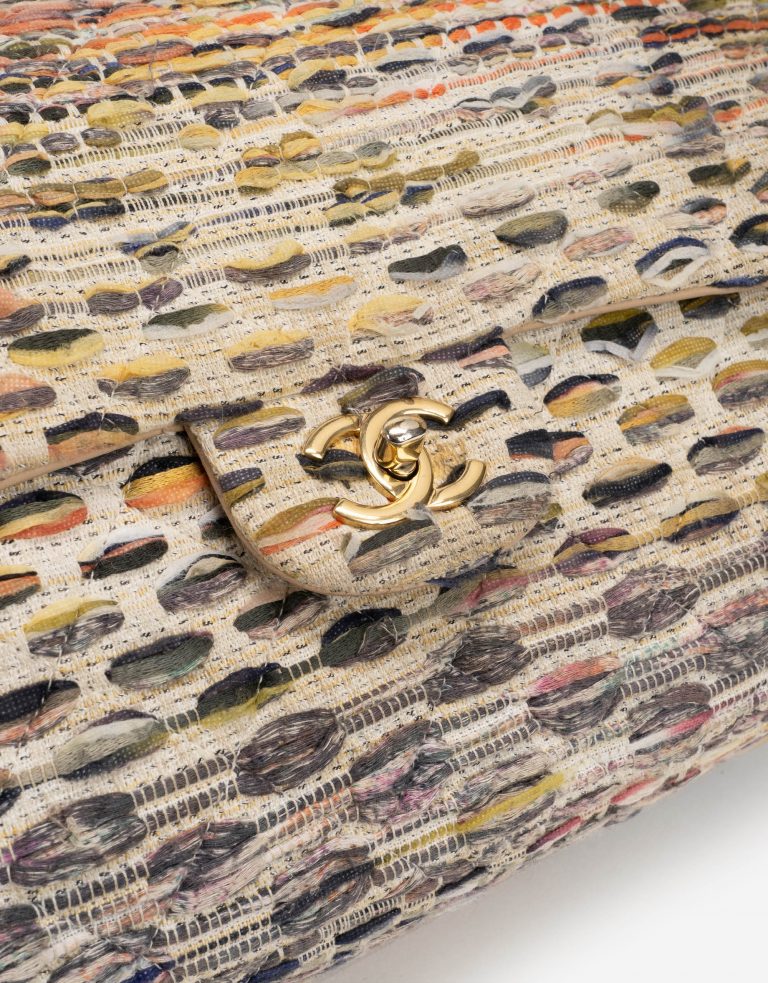 Chanel Timeless Maxi Tweed Multicolour Hardware