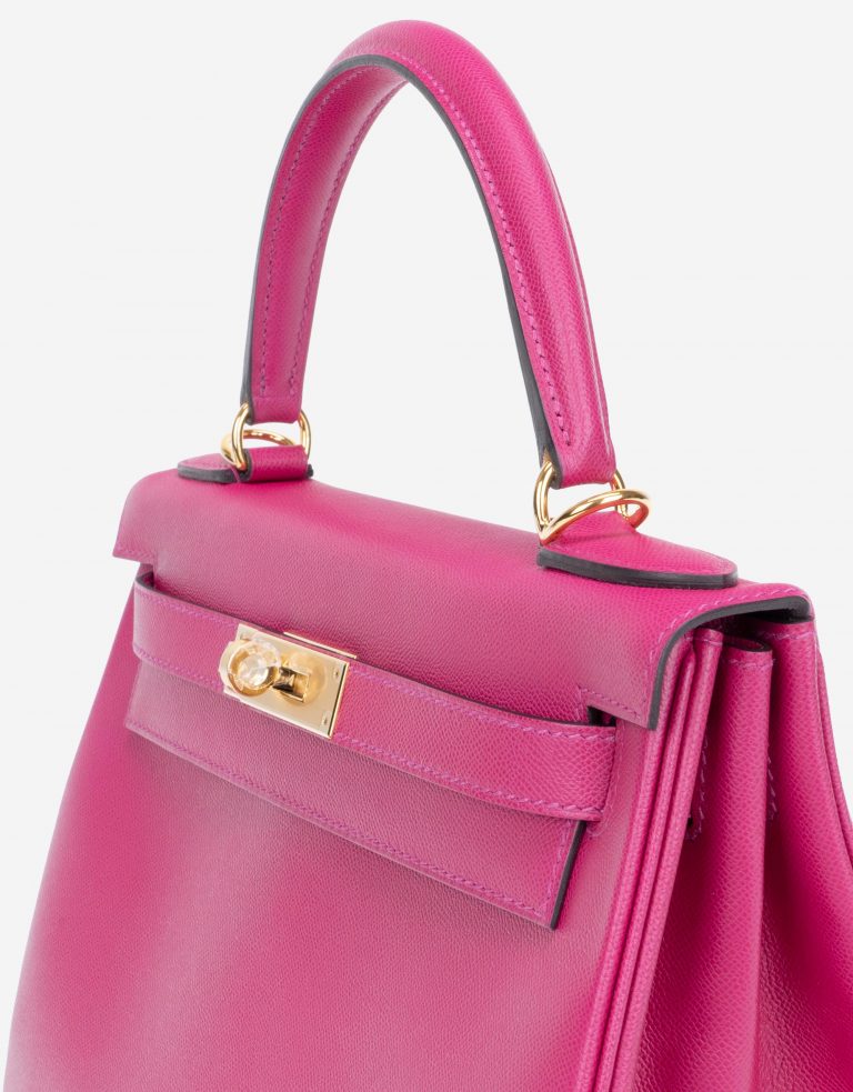 Hermès Kelly 28 Veau Madame Rose Pourpre